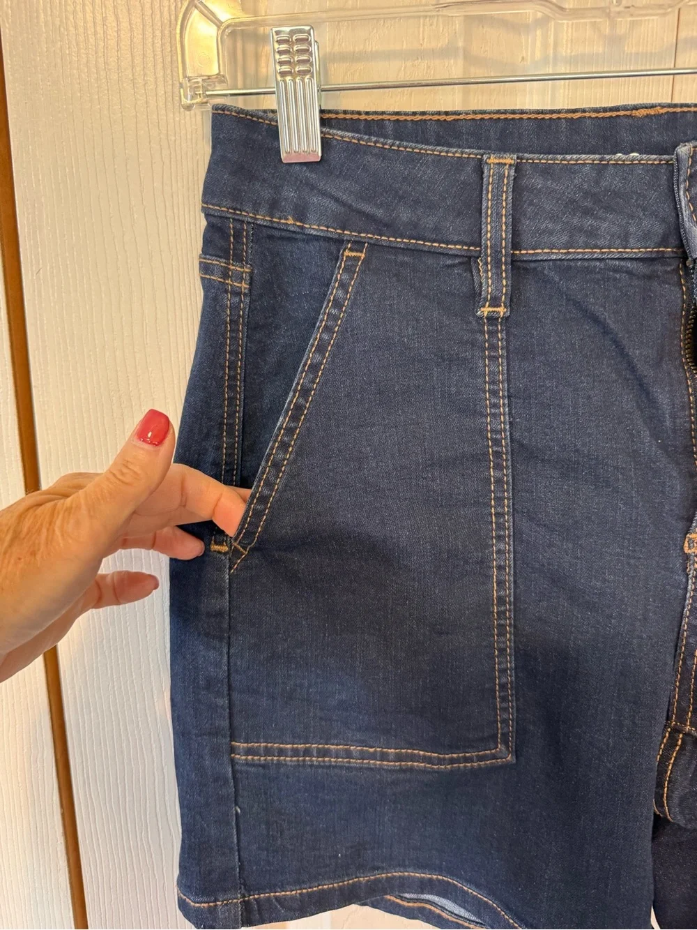 Style & Co Dark Indigo Women’s Denim Shorts Size 6P inseam 5/6 inches